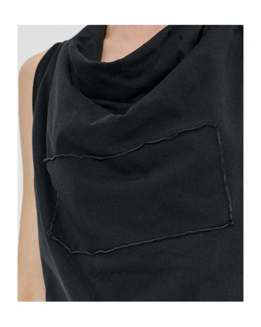 Maison Margiela Black Ruffled Top