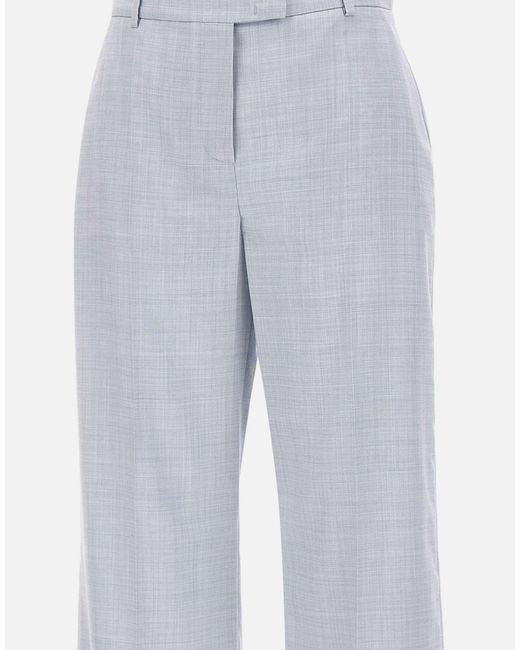 Eleventy Gray Straight-Leg Tailored Pants