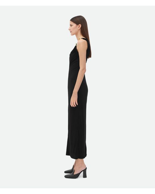 Bottega Veneta Black Slim Fit Jersey Dress