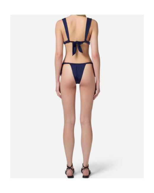 Elisabetta Franchi Blue Triangle Cup Bikini Set