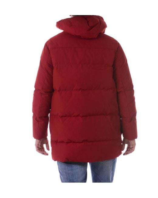 Armani Jeans Red Long Sleeve Down Jacket for men