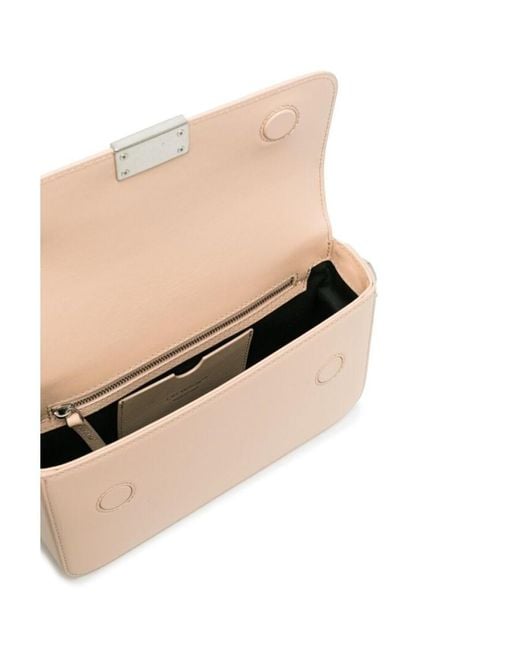 Off-White c/o Virgil Abloh Pink Binder Clip Foldover Top Crossbody Bag
