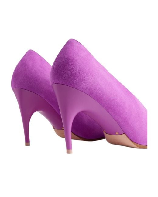 Balenciaga Purple Duchesse 90 Heeled Pumps