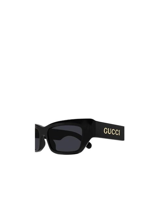 Gucci White Eyewear Cat-Eye Frame Sunglasses for men
