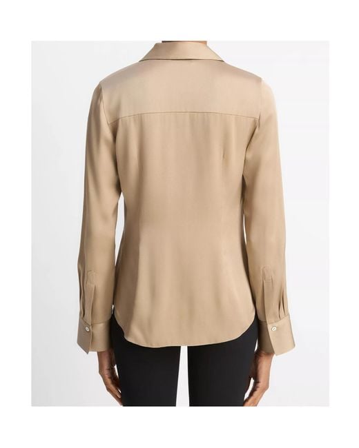 Vince Natural Silk-Bended Shirt