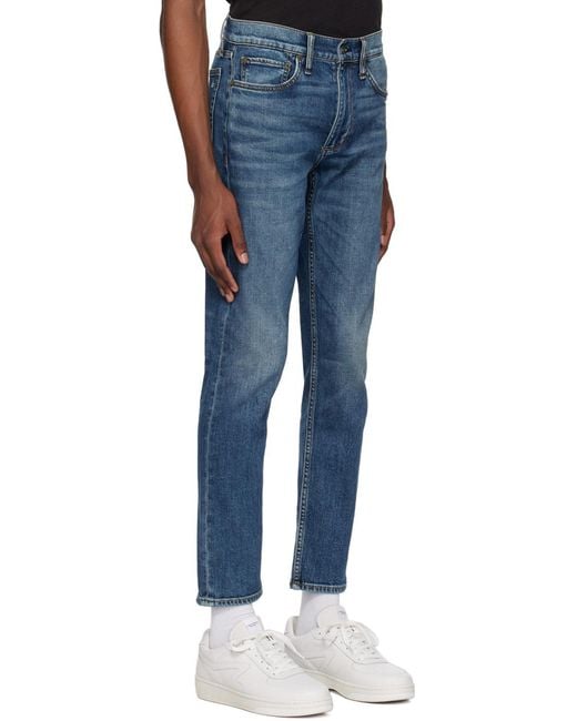 Rag & Bone Blue Belt-Loop Jeans for men