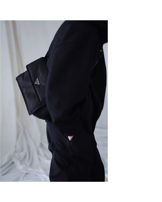 Prada Black Logo Shoulder Bag