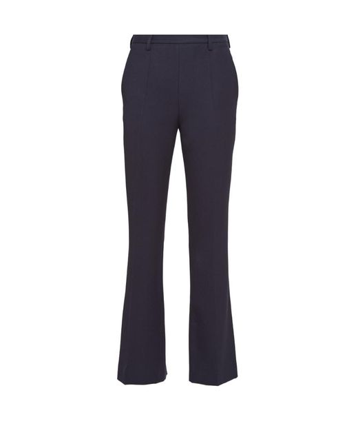 Prada Blue Straight Leg Tailored Pants