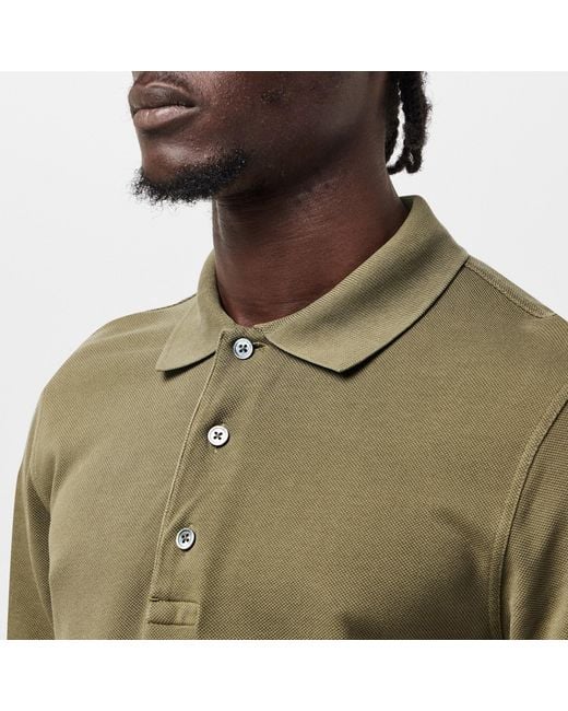 Tom Ford Green Ss Polo Sn54 for men