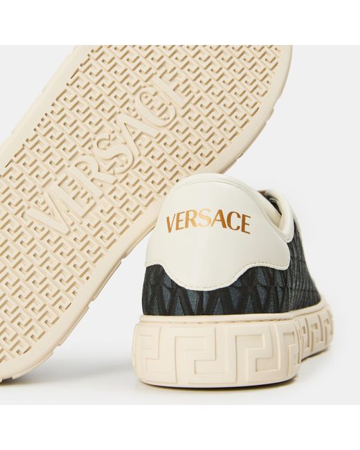 Versace Multicolor Printed Platform Trainers
