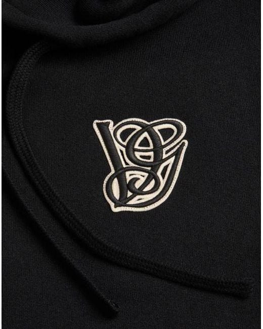 Valentino Black Logo Embroidered Zip-Up Hoodie for men