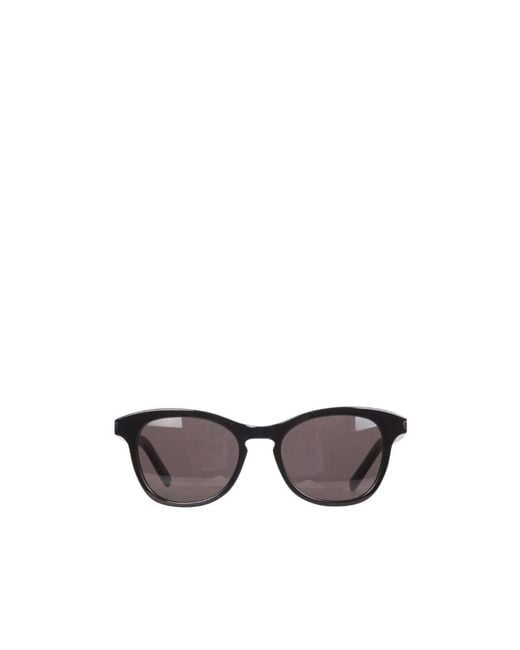 Saint Laurent Metallic Eyewear Round Frame Sunglasses for men