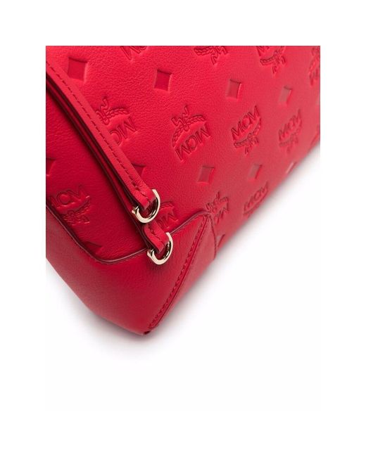MCM Red Klara Shoulder Bag