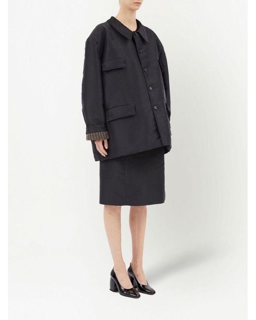 Maison Margiela Black Long-Sleeved Buttoned Jacket