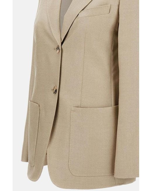 Max Mara Natural Single-Breasted Jacket