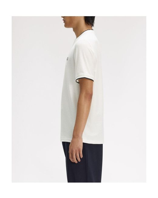 Fred Perry White Shortsleeve Tshirt for men