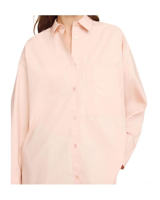 By Malene Birger Pink Derris Striped Button-Up Shirt