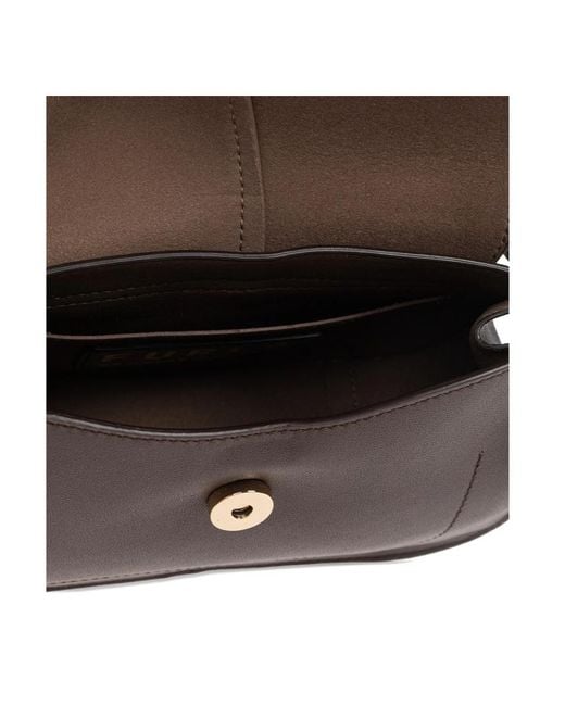 Furla Brown Mini Flow Tote Bag