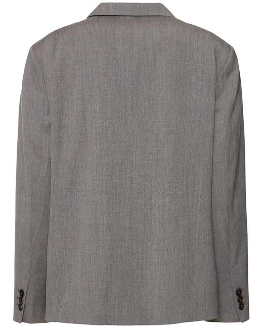 Low Classic Gray Classic Wool Blend Blazer