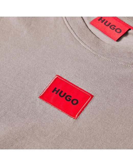 Boss Pink Logo Crew-Neck T-Shirt for men