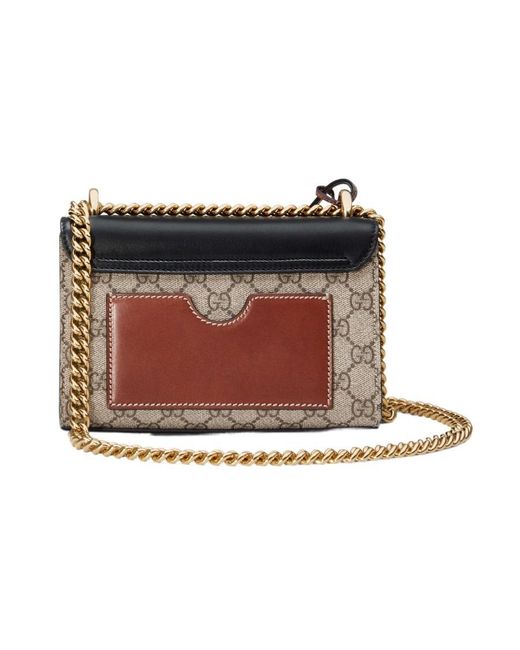 Gucci Black Padlock Gg Supreme Shoulder Bag