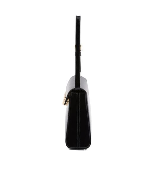 Prada Black Medium Brushed Leather Handbag