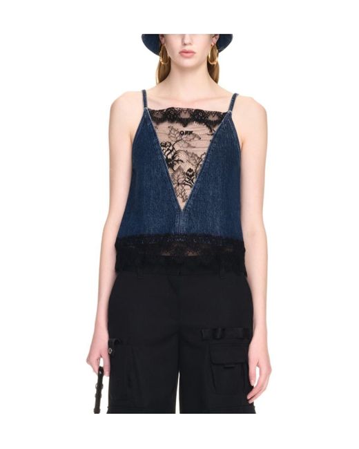 Off-White c/o Virgil Abloh Blue Top