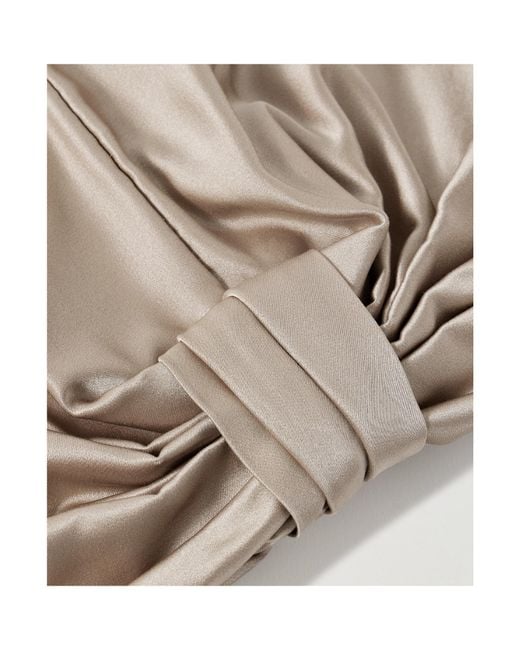 Jennifer Behr Multicolor Sasha Gathered Duchesse-Satin Hair Wrap