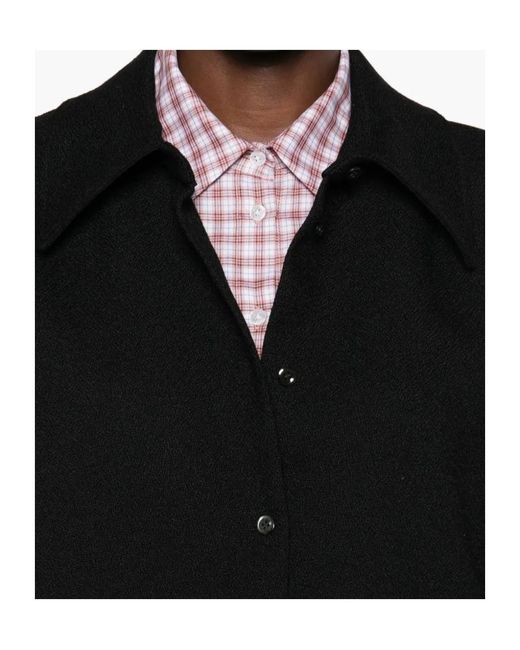Séfr Black Collared Long-Sleeved Shirt