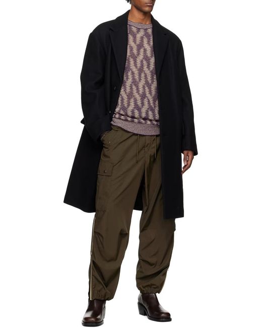 Dries Van Noten Brown Long-Sleeved Sweater for men