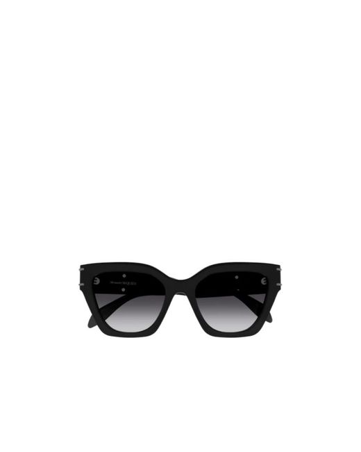 McQueen Black Eyewear Cat-Eye Frame Sunglasses