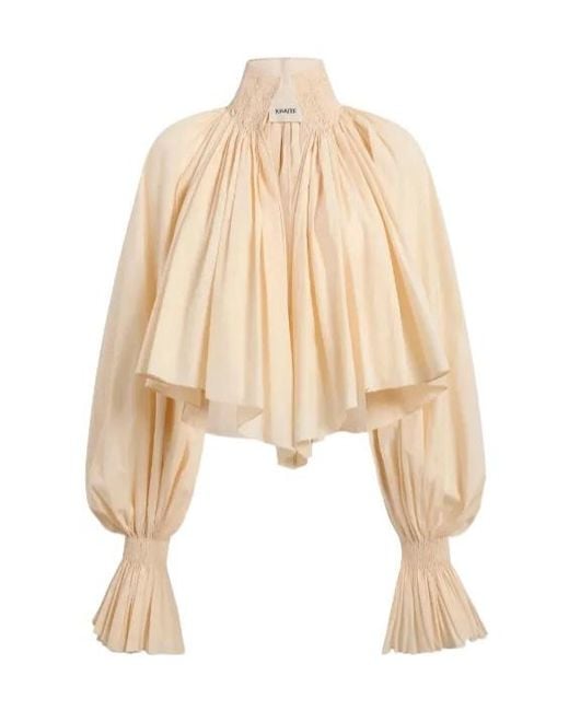 Khaite Natural Blouses
