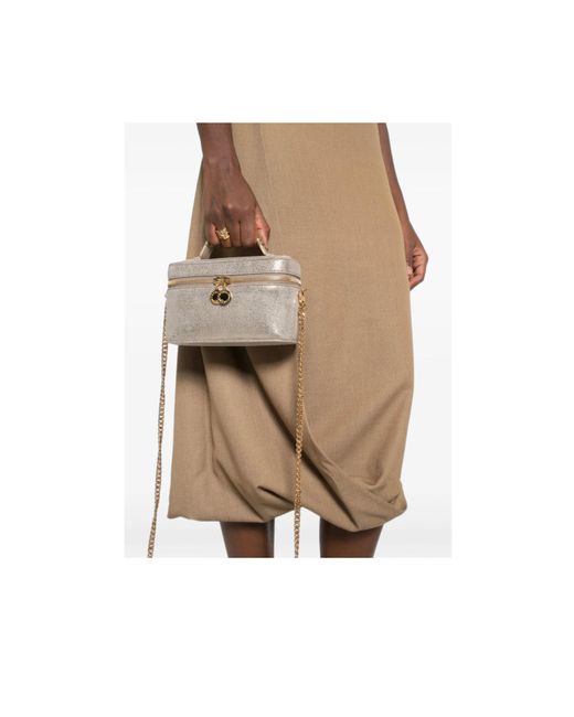 Stella McCartney Metallic Falabella Vanity Zipped Tote Bag