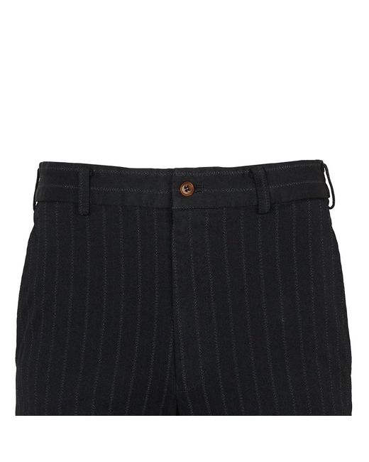 Comme des Garçons Black Striped Casual Pants for men