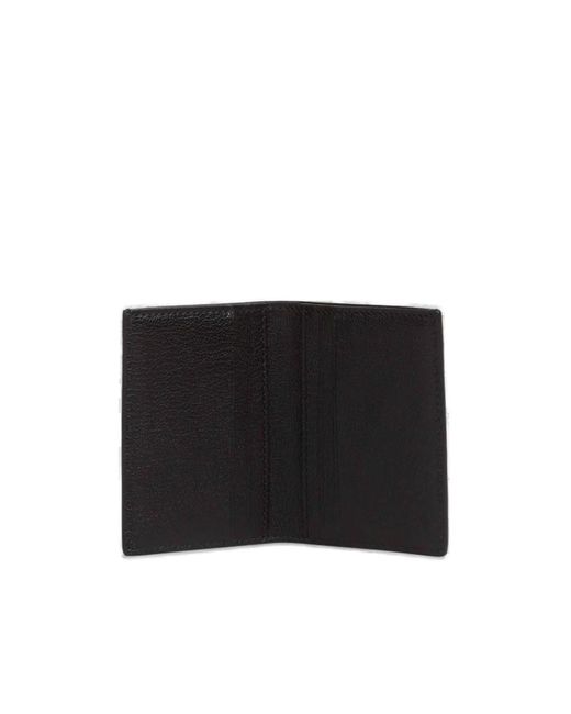 Tom Ford Black Logo Bi-Fold Wallet for men