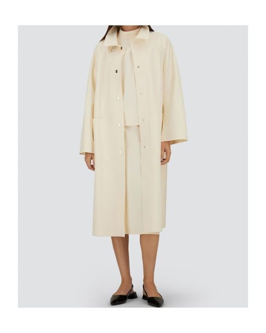 Herno White Long Jacket