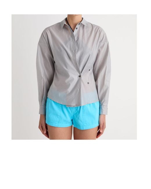 Paloma Wool Gray Textured Button-Up Shirt