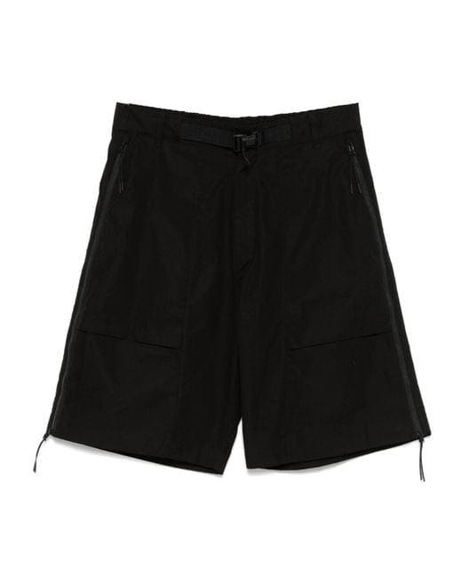 C P Company Black Cargo Hyst Utility Shorts for men