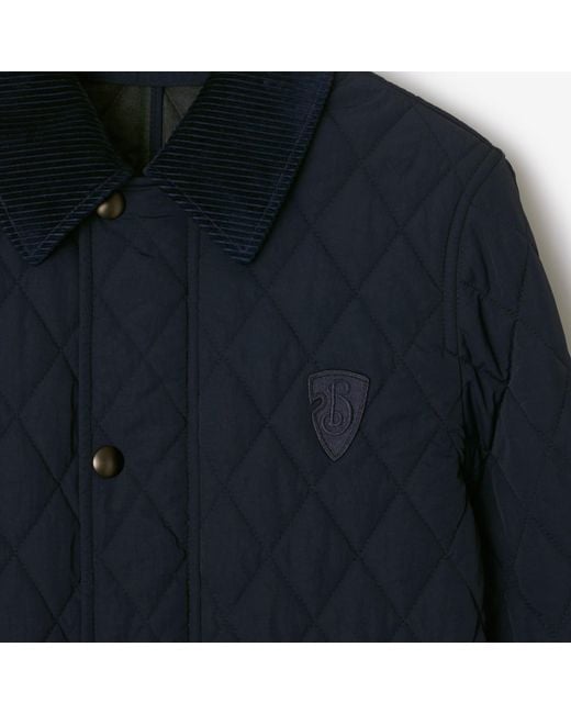Burberry Blue Quilted Jacket