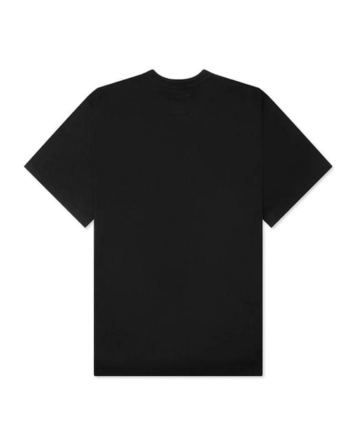 Sacai Black Crew Neck Short-Sleeved T-Shirt for men