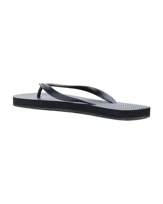 DSquared² White Logo Thong Sandals for men