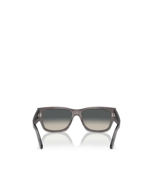 Ray-Ban Gray Rectangular Sunglasses