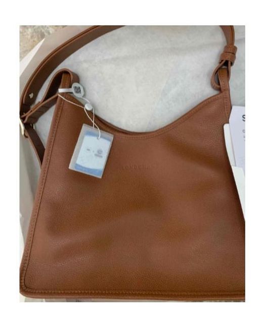 Longchamp Brown Medium Le Foulonné Shoulder Bag