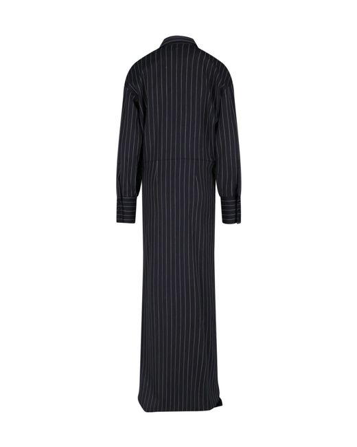 Dondup Black Erotica Striped Shirt Dress
