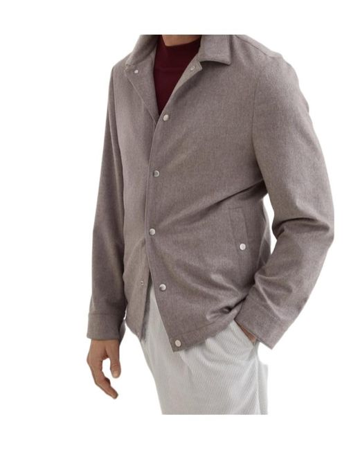 Brunello Cucinelli Brown Cashmere Jacket for men