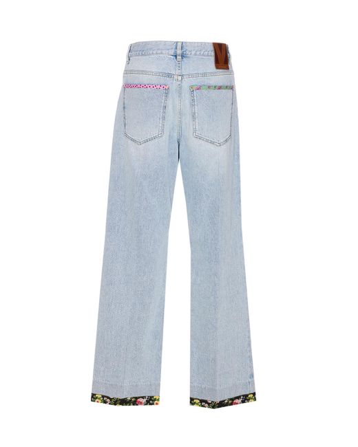 Valentino Blue Belt Loop Jeans