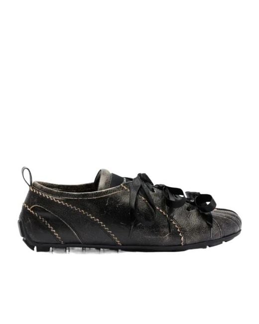 Simone Rocha Black Ballerina Grip Sneakers