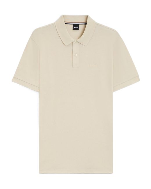 Boss White Pallas Polo Shirt for men
