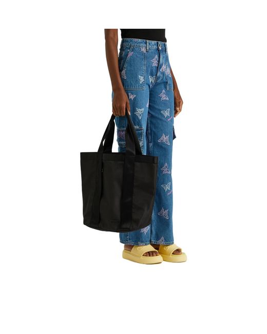 Ganni Black Solid-Color Handbag