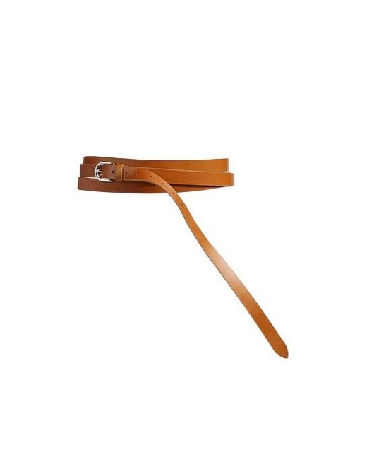 Isabel Marant Brown Solid Color Buckle Belt